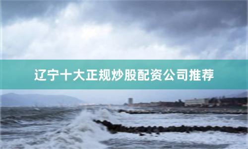辽宁十大正规炒股配资公司推荐